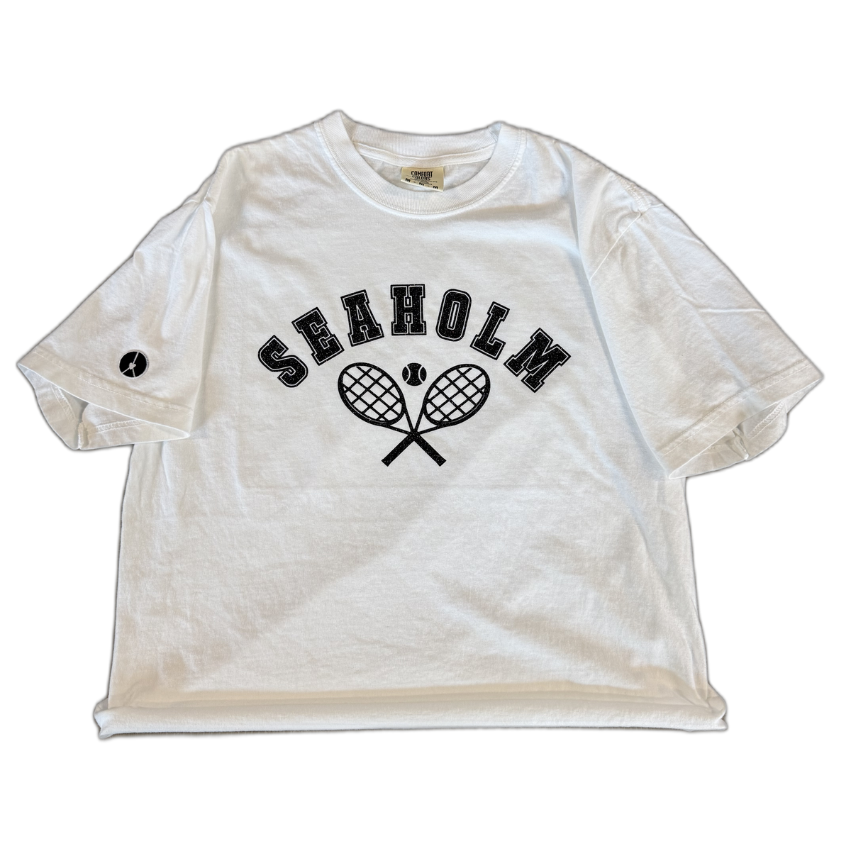 Seaholm Tennis crop crewneck T-shirt