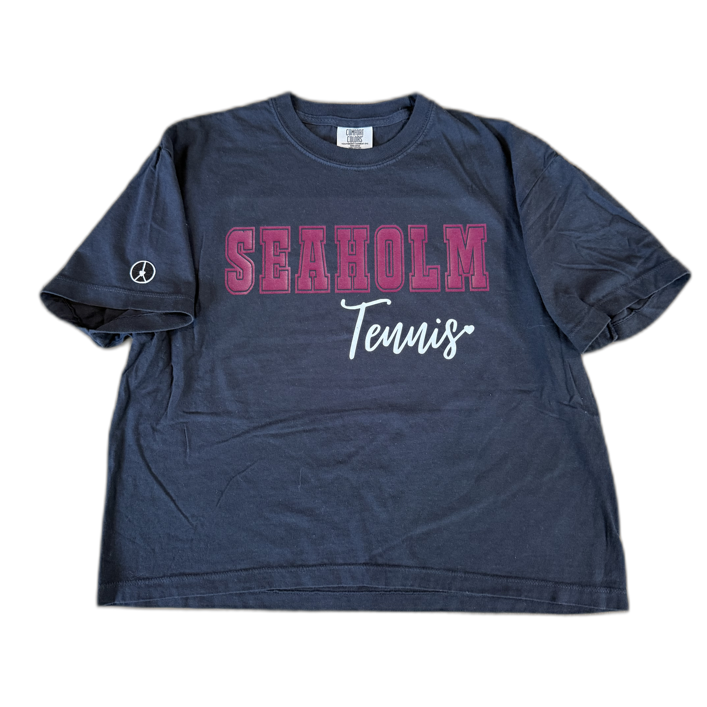 Seaholm tennis crop crewneck T-shirt