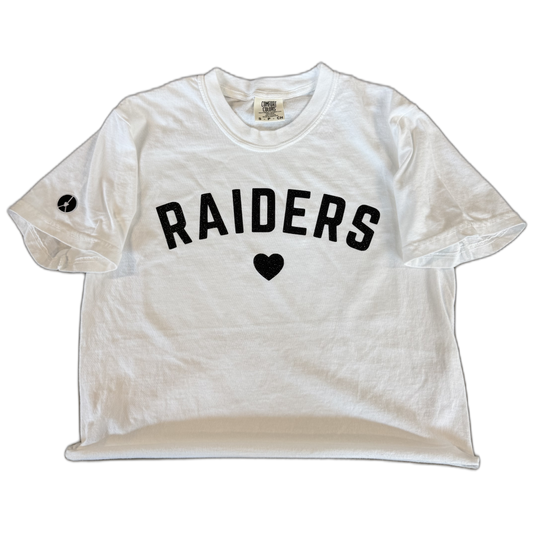 Raiders❤️ crewneck crop t shirt