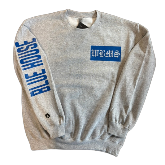 WBMS Blue House crewneck sweatshirt