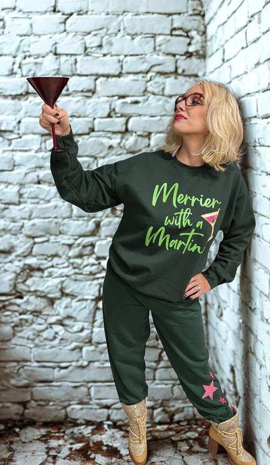 Merrier with a martini sweatsuit set