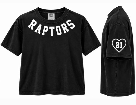Raptors Select boxy crop t-shirt