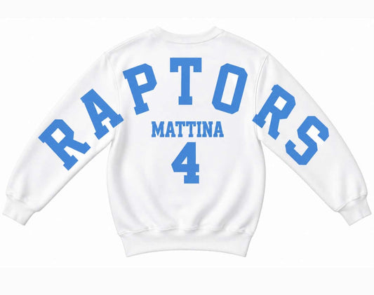 Raptors Select varsity Letter Crewneck