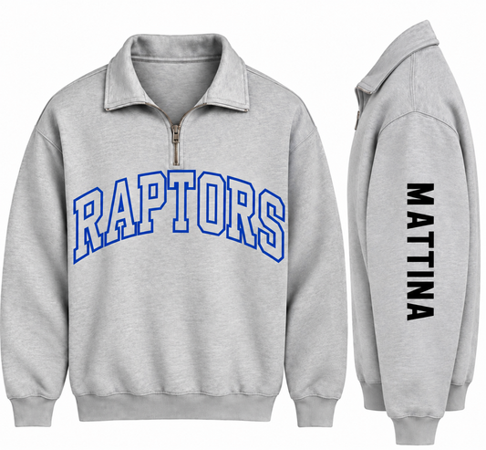 Raptors quarter zip up