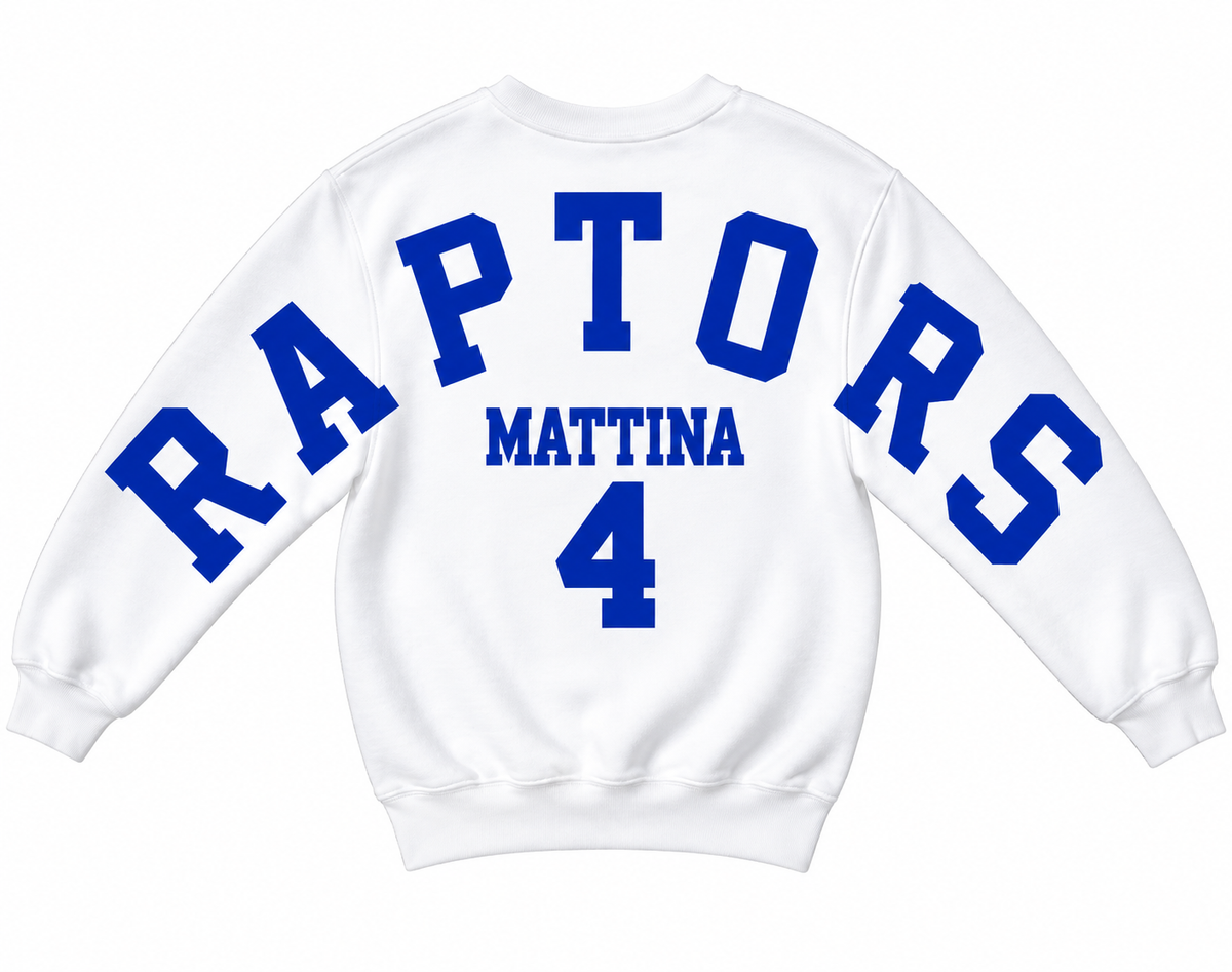 Raptors varsity Letter Crewneck